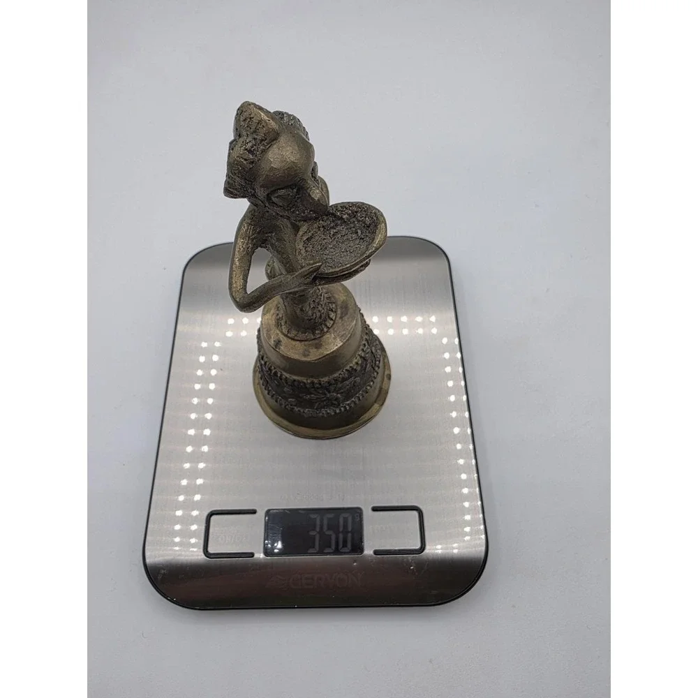 Antique Ashanti West Africa Solid Brass Bell.  Working Condition, 350 Grams